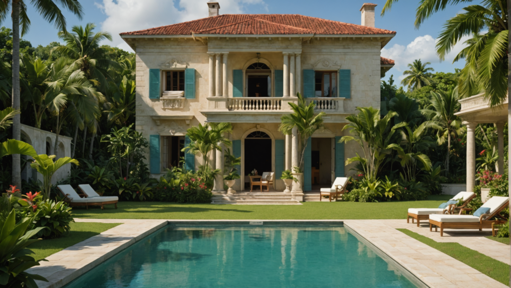 découvrez la somptueuse villa de jean-paul belmondo aux caraïbes, avec ses 16 mètres de piscine et 6 hectares de jardin luxuriant. plongez dans l'univers fascinant d'une propriété emblématique, en plein cœur des tensions familiales qui entourent la légende du cinéma.