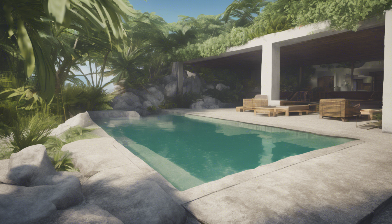 découvrez comment les piscines en guadeloupe s'intègrent parfaitement dans le paysage grâce à une sélection minutieuse de matériaux de construction.