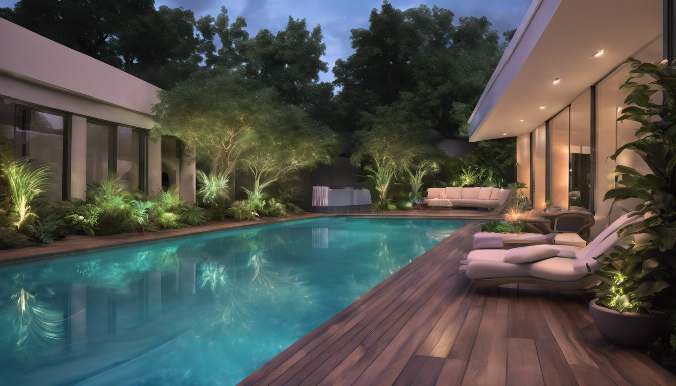 découvrez les bienfaits de la chromothérapie dans une piscine à l'eau salée pour une relaxation et une harmonisation totale du corps et de l'esprit.